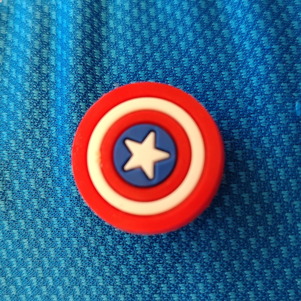 Captain America Shield Croc Charm